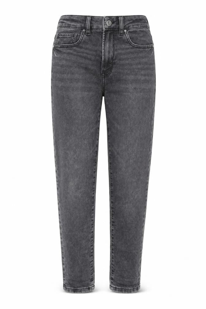 Next Womens Grey Cotton Tapered Jeans Size 30 L29 in Slim Zip