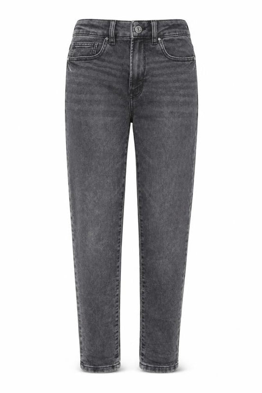NEXT Womens Grey Cotton Tapered Jeans Size 30 L29 in Slim Zip