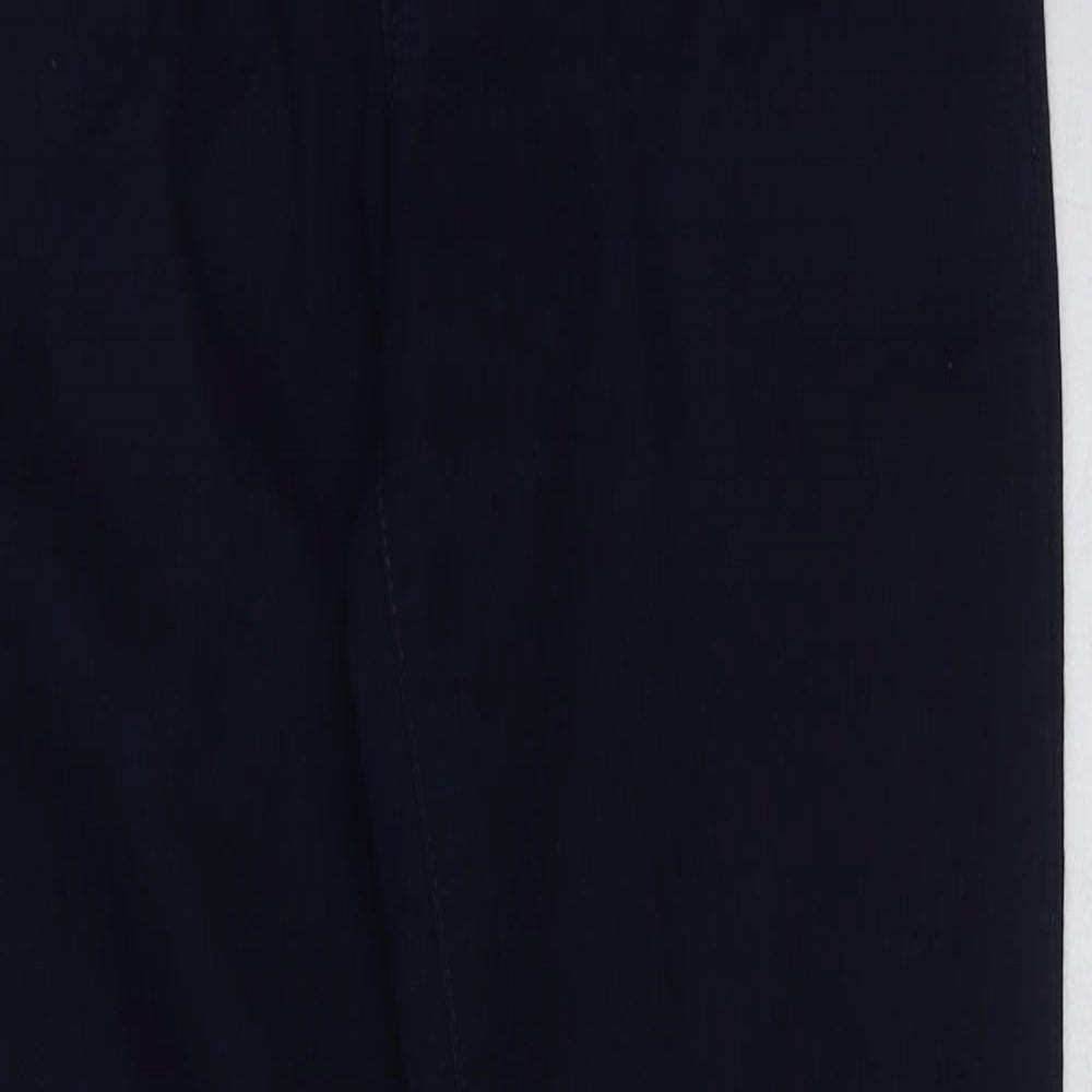 YESYES Womens Blue Cotton Skinny Jeans Size 10 L27 in Regular Button