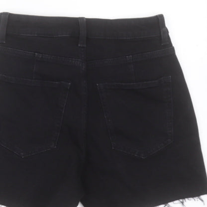 Marks & Spencer Womens Black Camel Cut-Off Shorts Size 6 L5 in Regular Button
