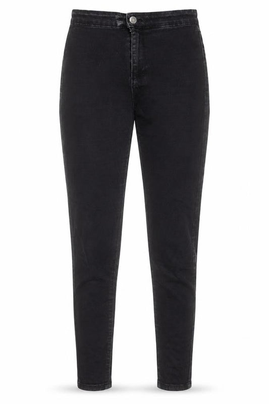 Denim & Co. Womens Black Cotton Skinny Jeans Size 8 L27 in Regular Button