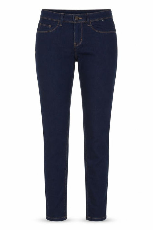 Denim & Co. Womens Blue Cotton Skinny Jeans Size 4 L30 in Regular Button