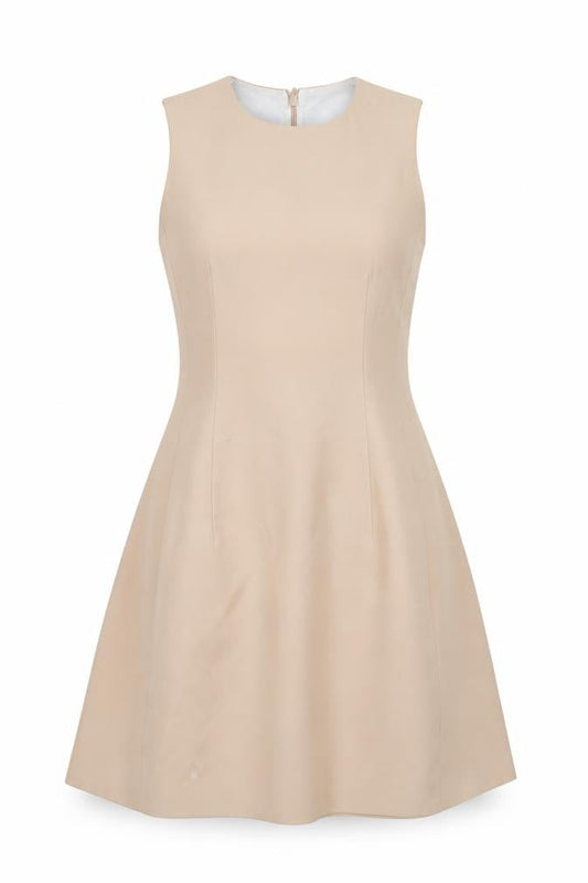 Zara Womens Pink Viscose A-Line Size 4 Round Neck Zip