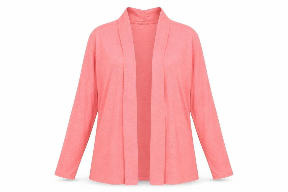 Ethel Austin Womens Pink Cotton Cardigan Sweatshirt Size M