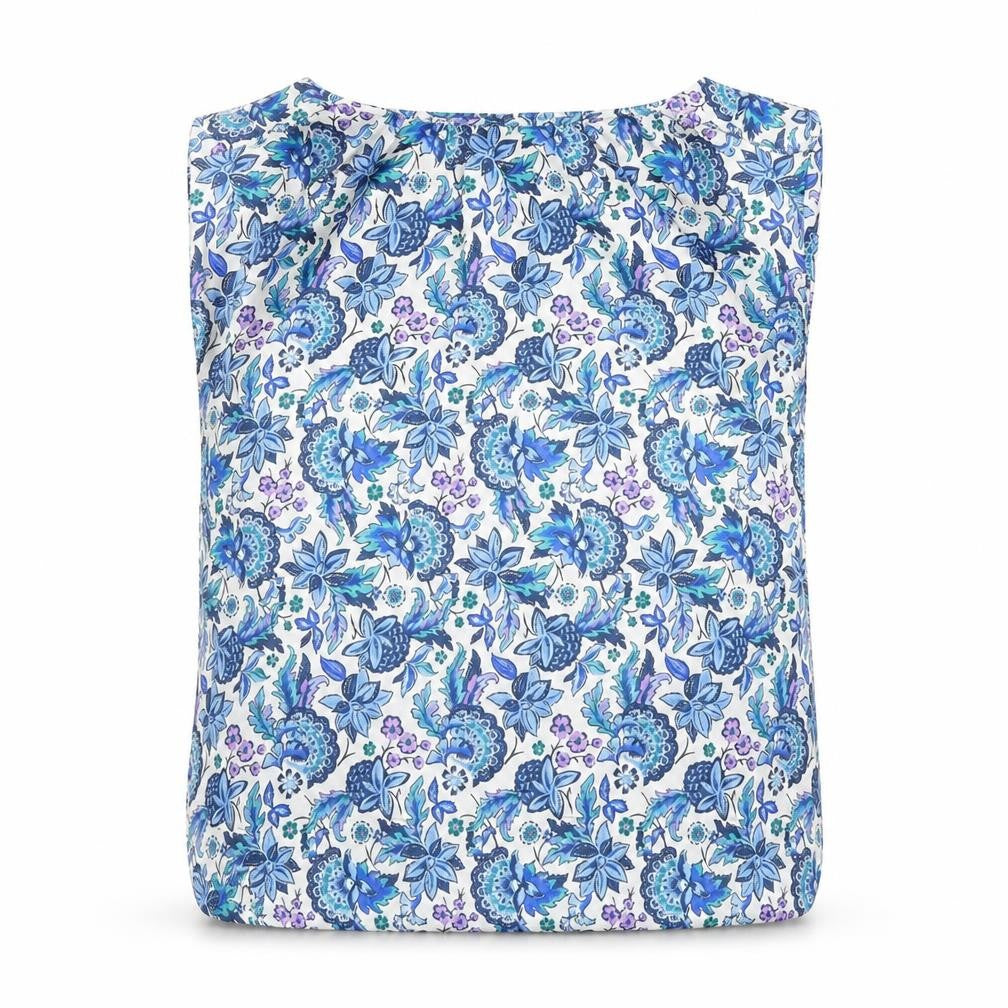 Sfera Womens Multicoloured Floral Polyester Basic Blouse Size L Boat Neck