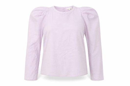 H&M Womens Purple Polyester Basic Blouse Size M Round Neck