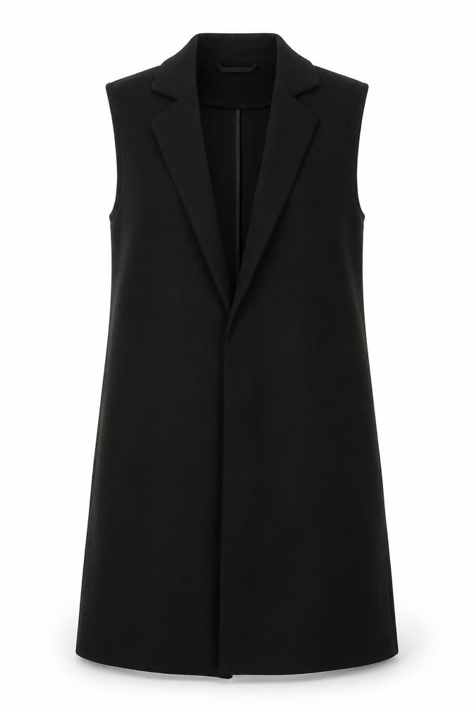 Papaya Womens Black Jacket Waistcoat Size 8