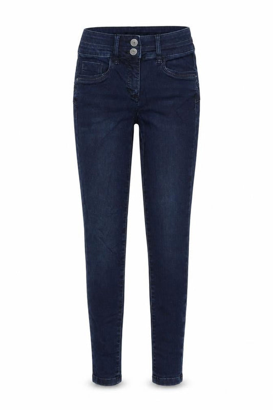 Womens Blue Polyester Skinny Jeans Size 10 L28 in Regular Zip