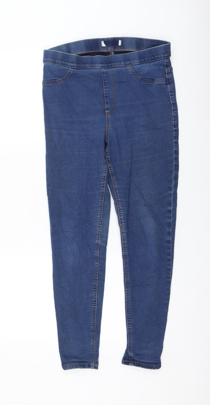 Womens Blue Polyester Jegging Jeans Size 30 in L26 in Regular