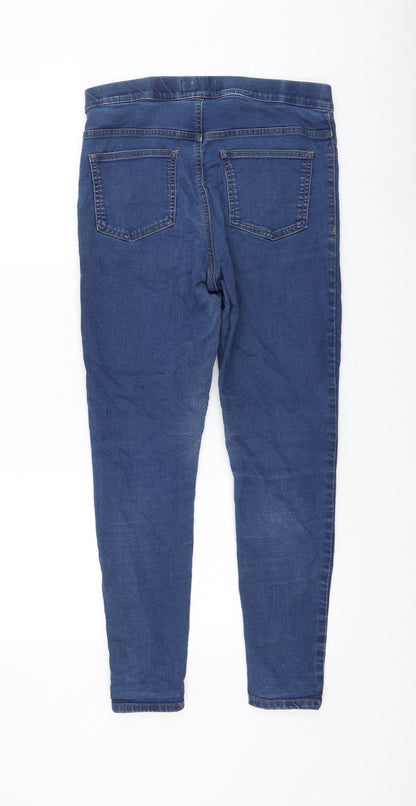 Womens Blue Polyester Jegging Jeans Size 30 in L26 in Regular