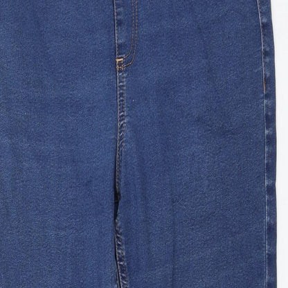 Womens Blue Polyester Jegging Jeans Size 30 in L26 in Regular