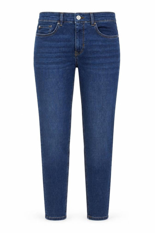 Womens Blue Polyester Skinny Jeans Size 30 in L28 in Regular Zip
