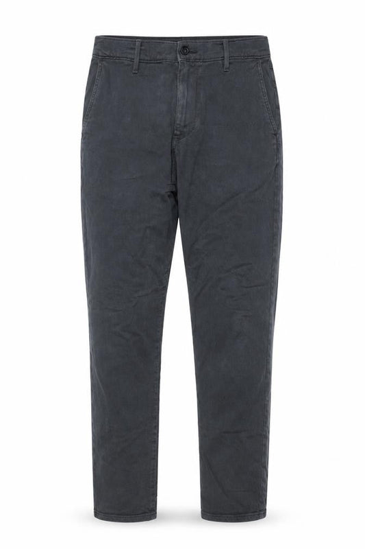 Marks & Spencer Womens Grey Cotton Tapered Jeans Size 32 in L31 in Regular Zip