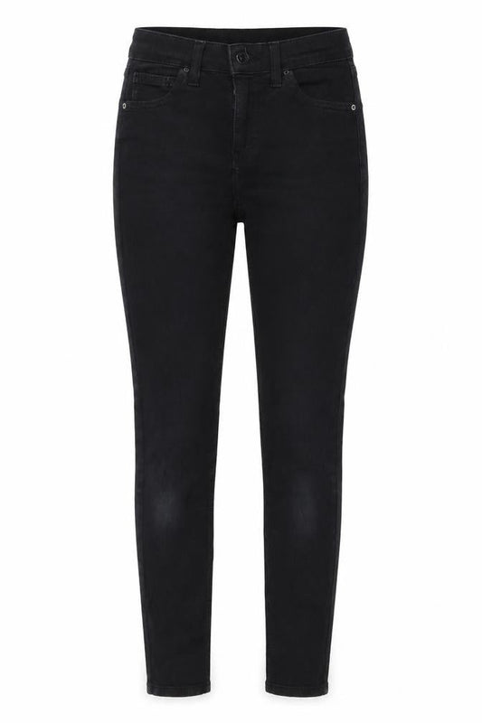 Topshop Womens Grey Cotton Skinny Jeans Size 26 in L32 in Regular Button