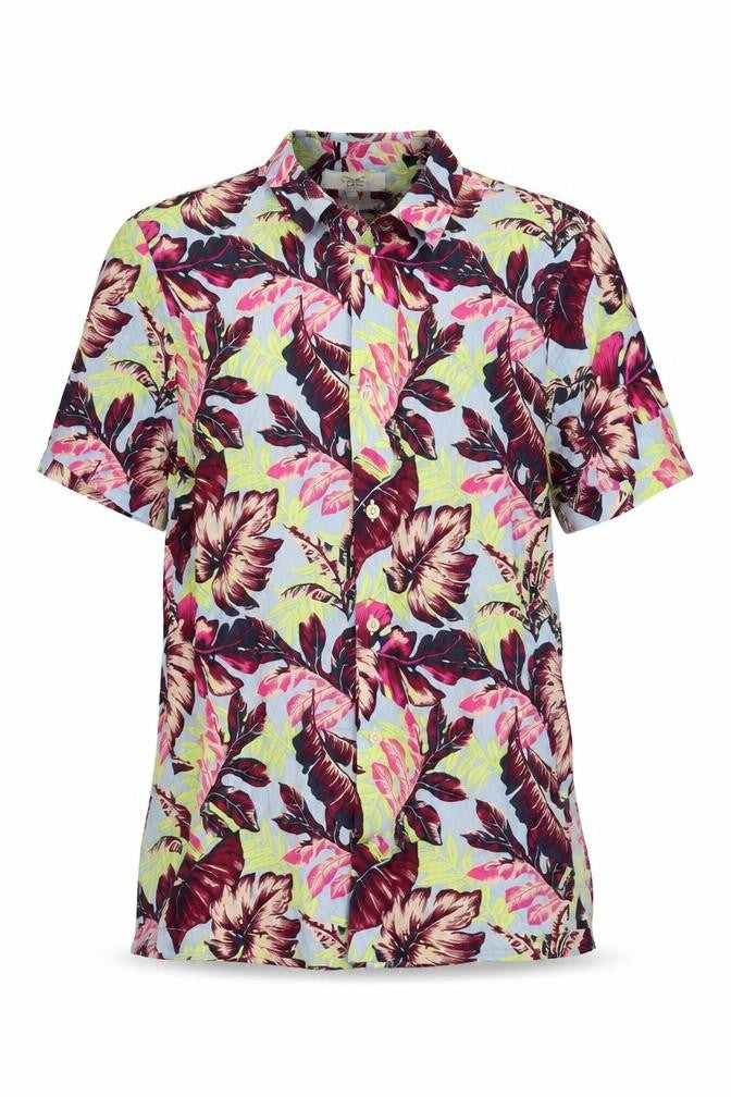 NEXT Womens Multicoloured Floral Viscose Basic Button-Up Size S Collared
