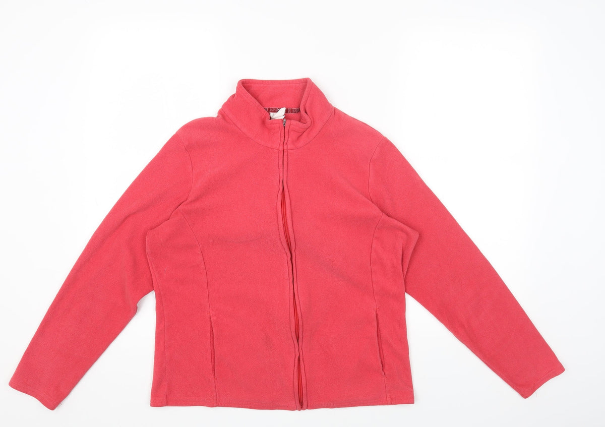 Marks & Spencer Womens Red Jacket Size 16 Zip