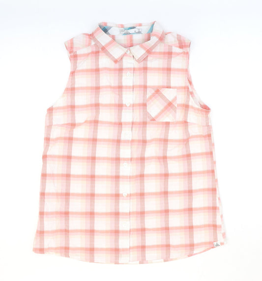 prAna Womens Multicoloured Plaid Cotton Basic Button-Up Size M Collared