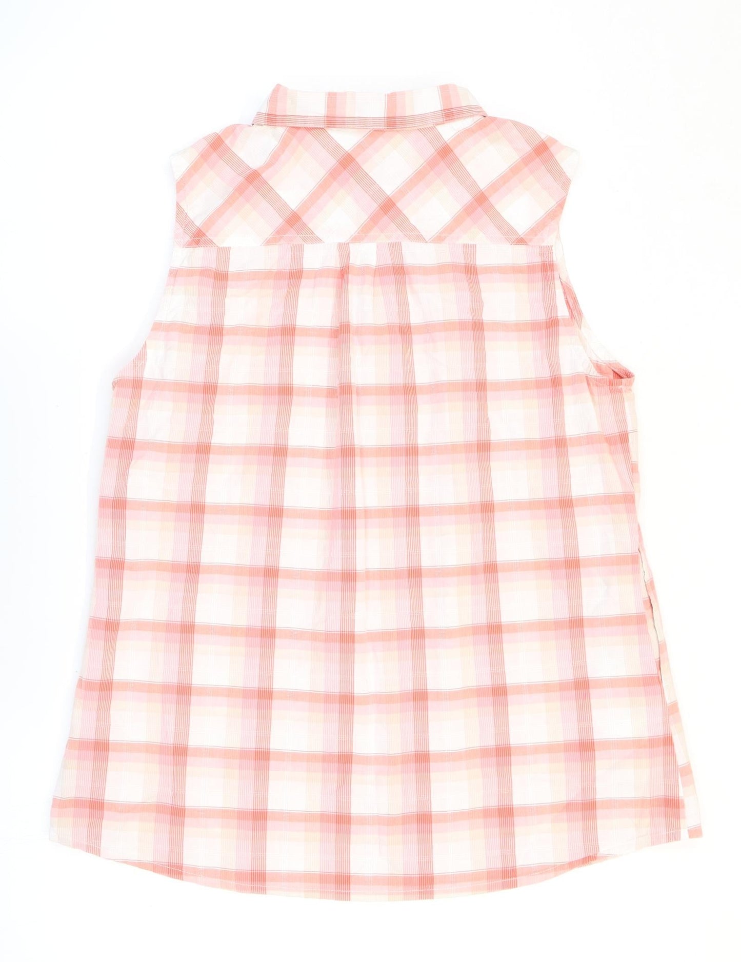 prAna Womens Multicoloured Plaid Cotton Basic Button-Up Size M Collared