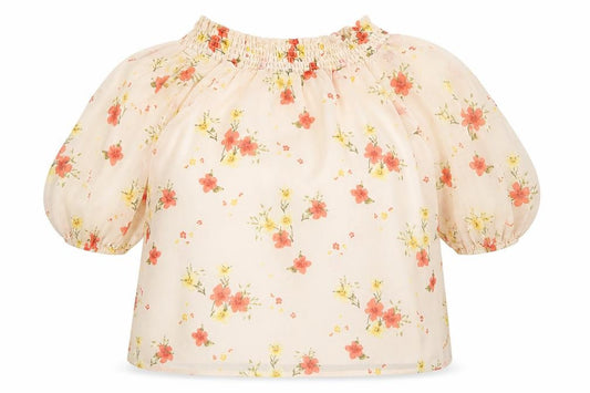 F&F Womens Multicoloured Floral Polyester Basic Blouse Size 10 Round Neck