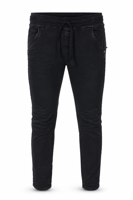 Preworn Mens Black Cotton Trousers Size S L29 in Regular