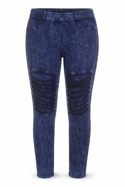 Preworn Womens Blue Cotton Jegging Trousers Size 30 in L28 in Regular