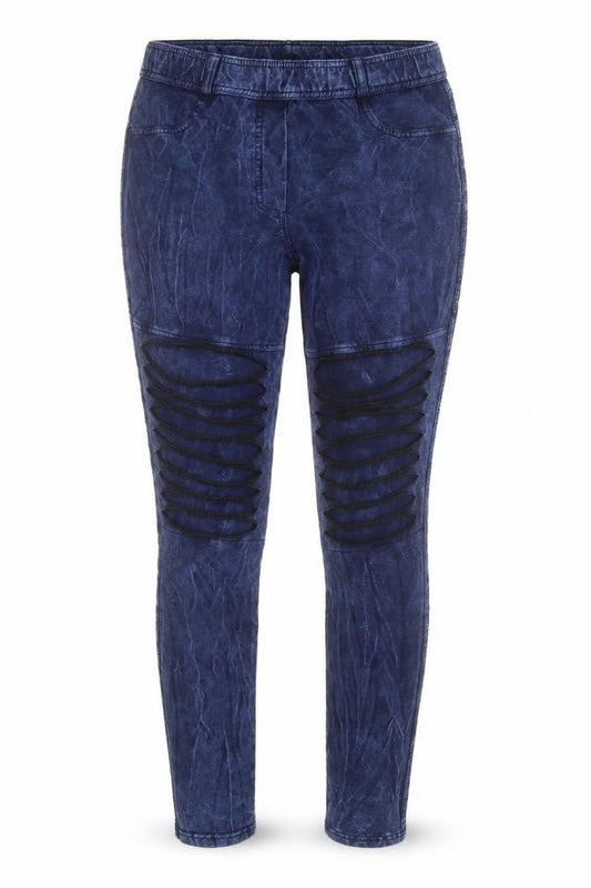 Preworn Womens Blue Cotton Jegging Trousers Size 30 in L28 in Regular