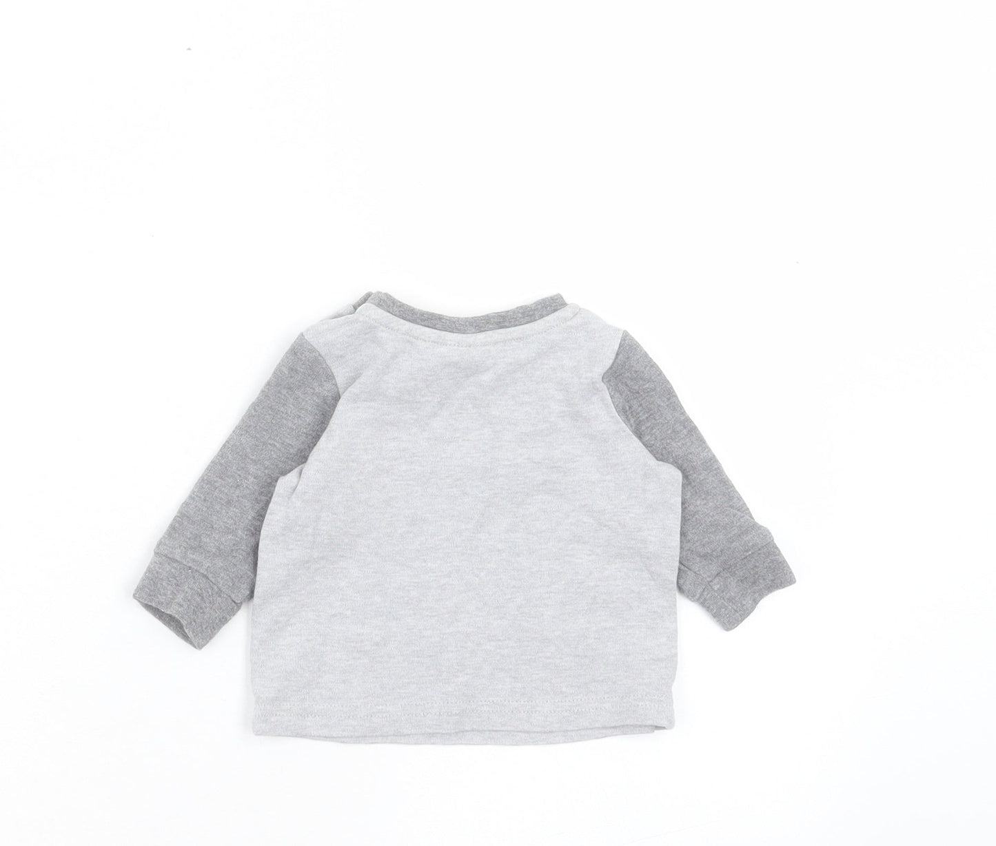 Matalan Boys Grey Cotton Basic Casual Size 0-3 Months Crew Neck Button - Batman