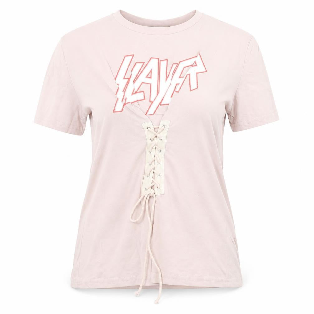 eight Womens Pink Cotton Basic T-Shirt Size S Crew Neck