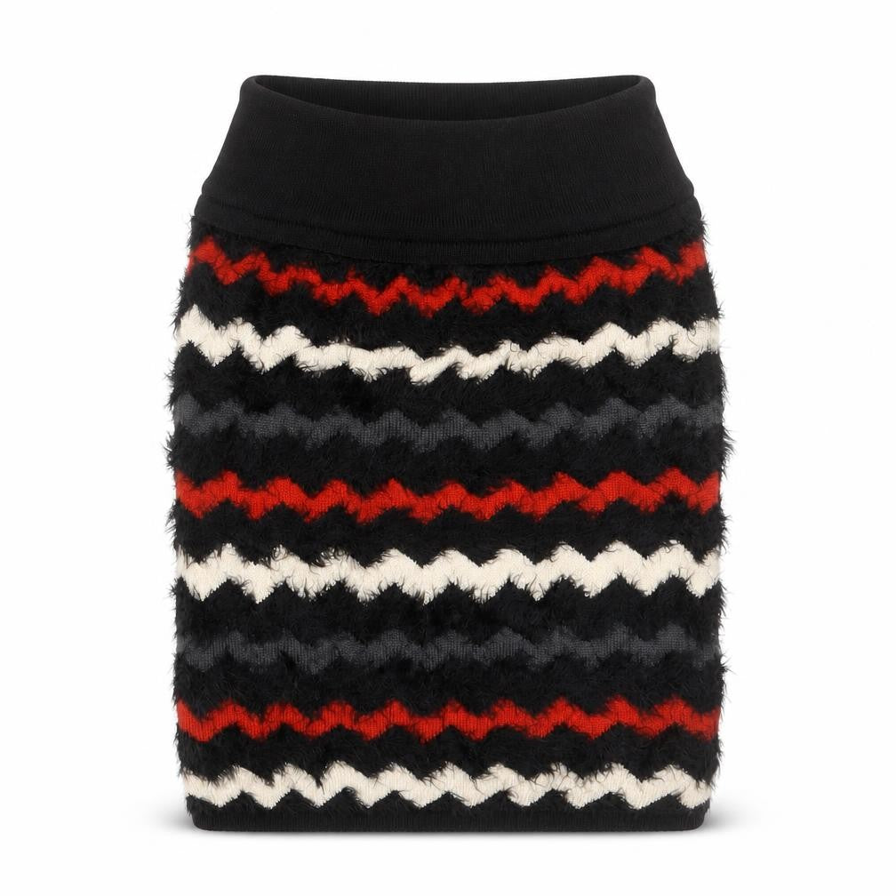 Arc-En-Ciel Womens Multicoloured Geometric Acrylic A-Line Skirt Size L - Size L/XL