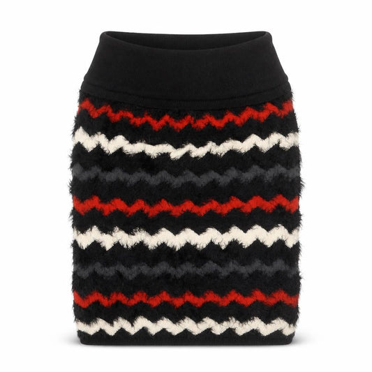 Arc-En-Ciel Womens Multicoloured Geometric Acrylic A-Line Skirt Size L - Size L/XL