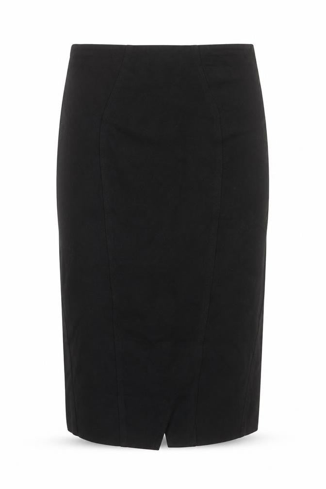 Monsoon Womens Black Polyester Straight & Pencil Skirt Size 10 Zip