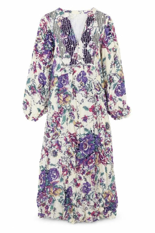River Island Womens Purple Floral Viscose A-Line Size XS V-Neck Pullover