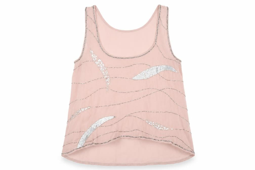 Influence Womens Pink Polyester Basic Tank Size 12 Scoop Neck