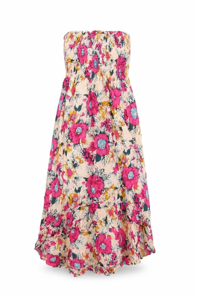 Preworn Womens Multicoloured Floral Polyester A-Line Size 6 Halter Pullover
