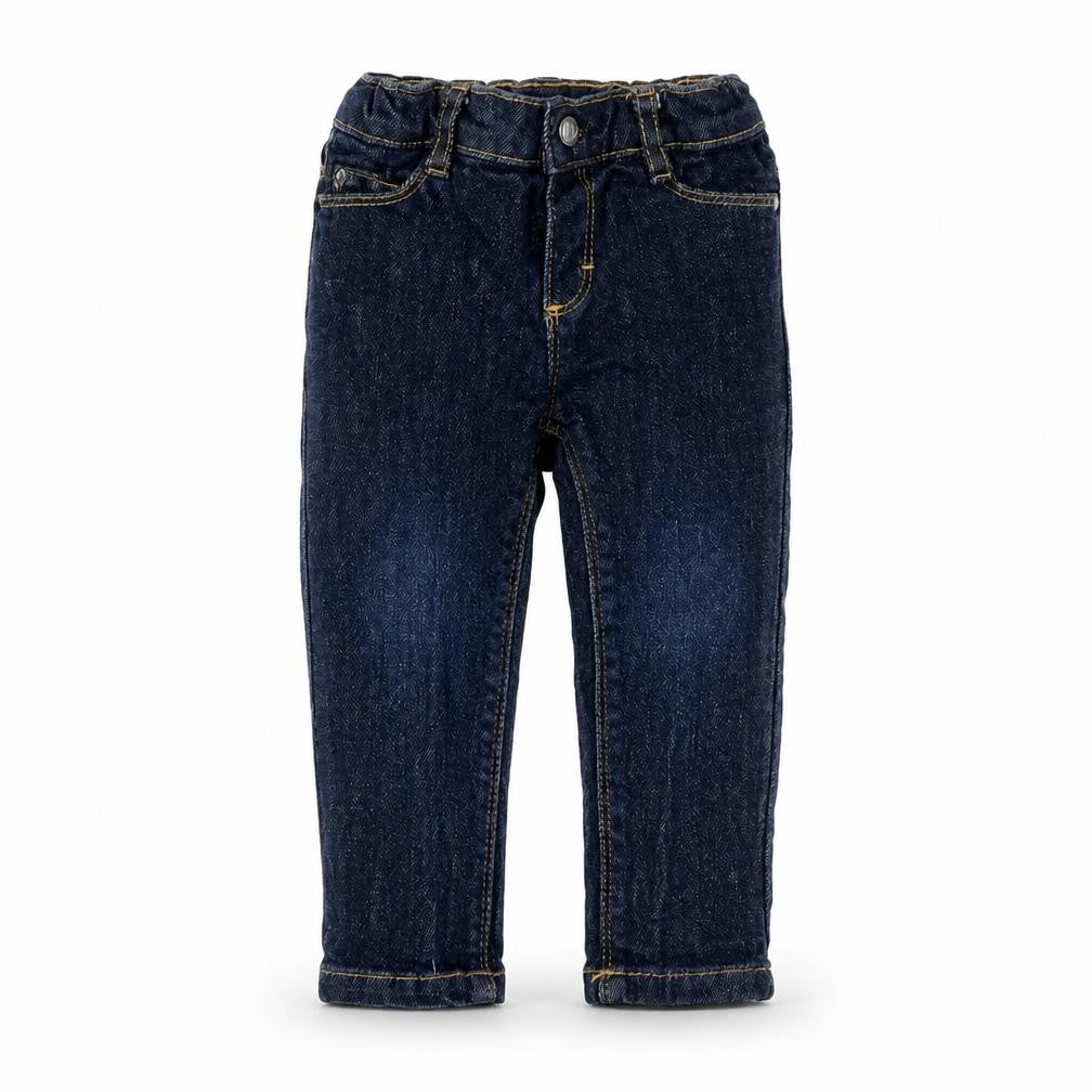 Petit Batau Boys Blue Cotton Capri Jeans Size 18 Months Pullover