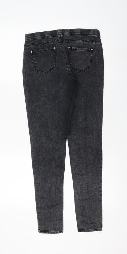 Primark Womens Grey Cotton Jegging Jeans Size 8 L28 in Regular