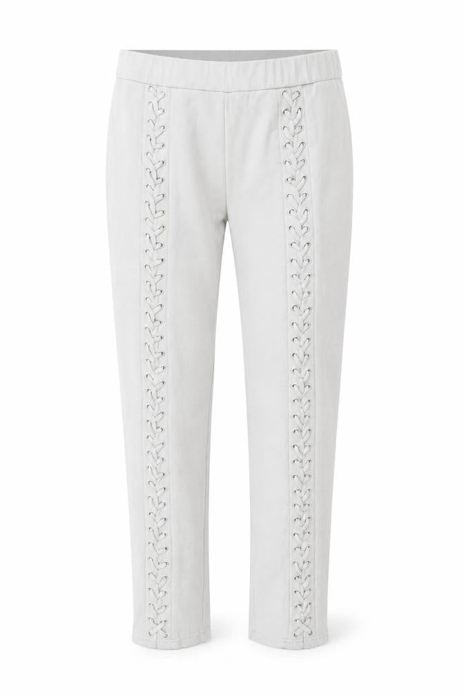 ICL Womens Grey Polyester Trousers Size M L23 in Regular - Lace Up