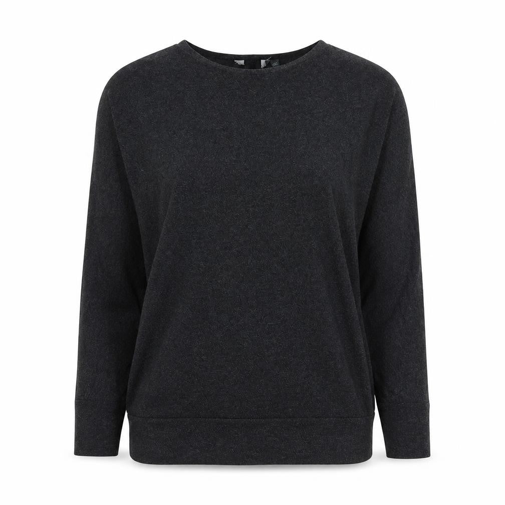 Preworn Womens Grey Round Neck Viscose Pullover Jumper Size 12