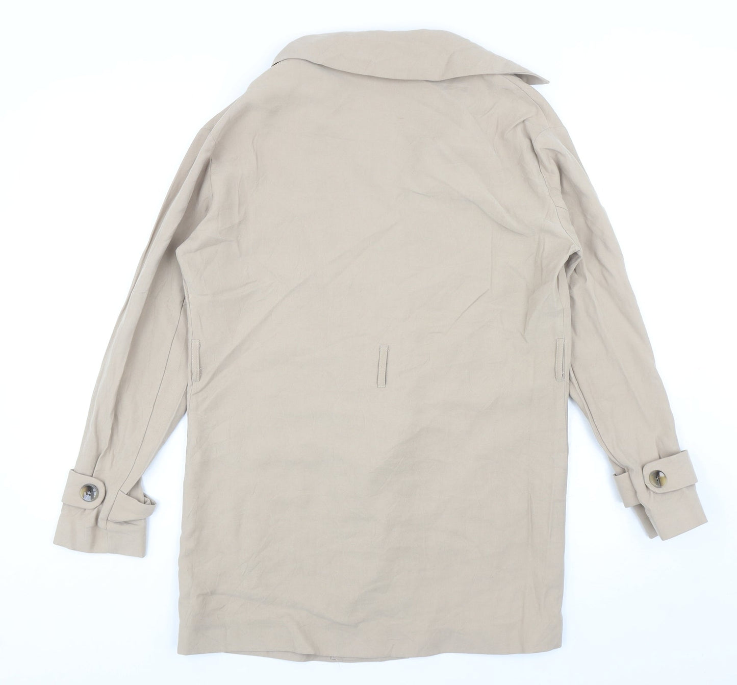 Primark Womens Beige Overcoat Coat Size 8