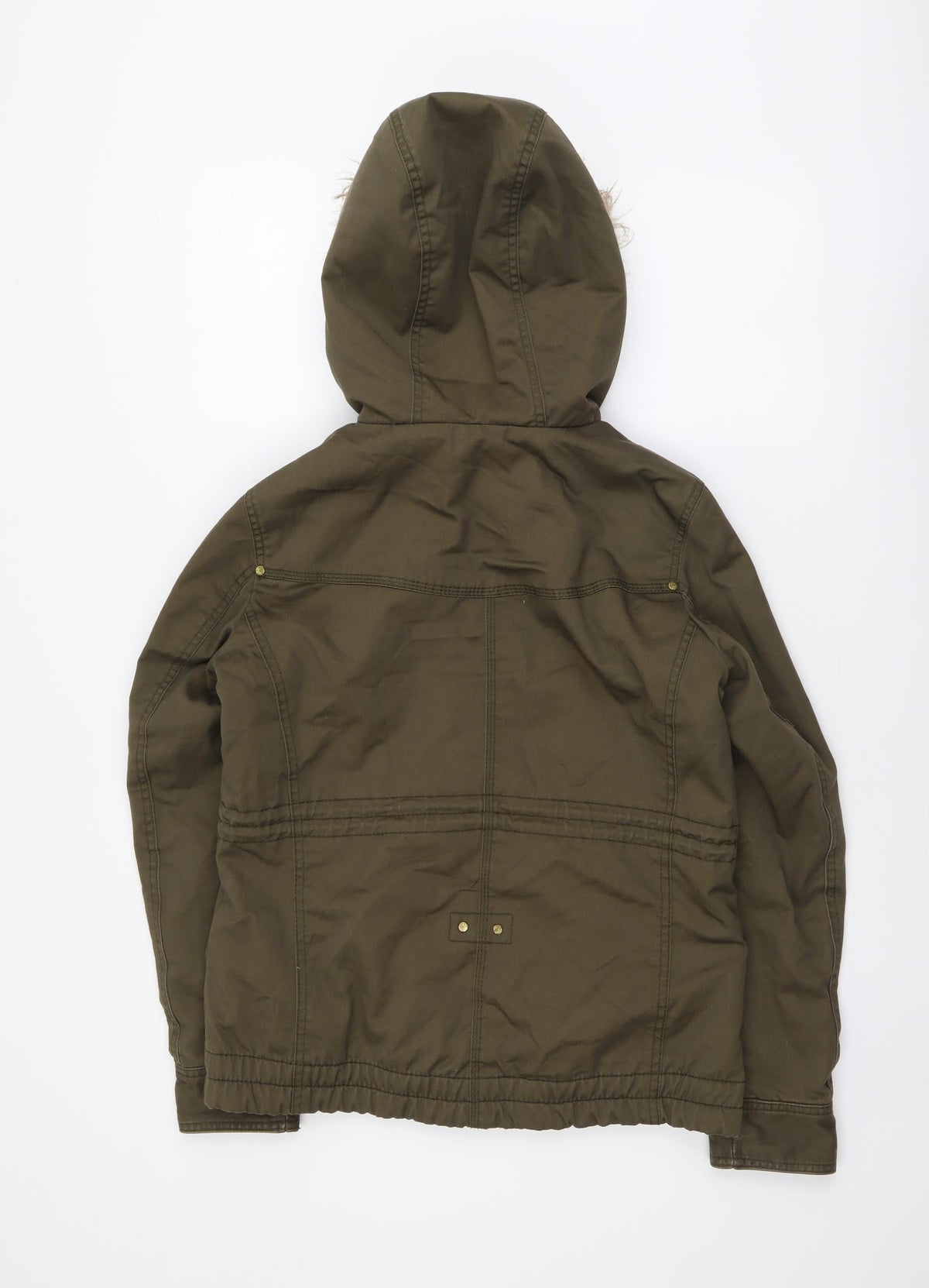 H&M Womens Green Jacket Size M Zip