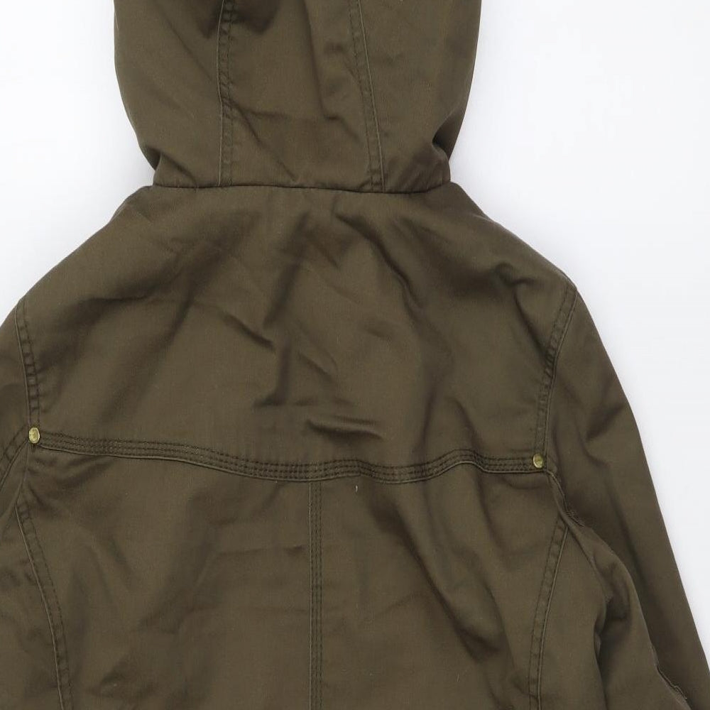 H&M Womens Green Jacket Size M Zip