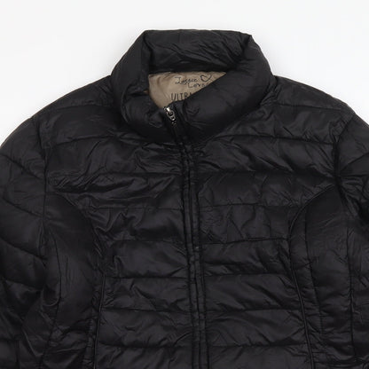 Lettie Lovers Womens Black Jacket Size M Zip