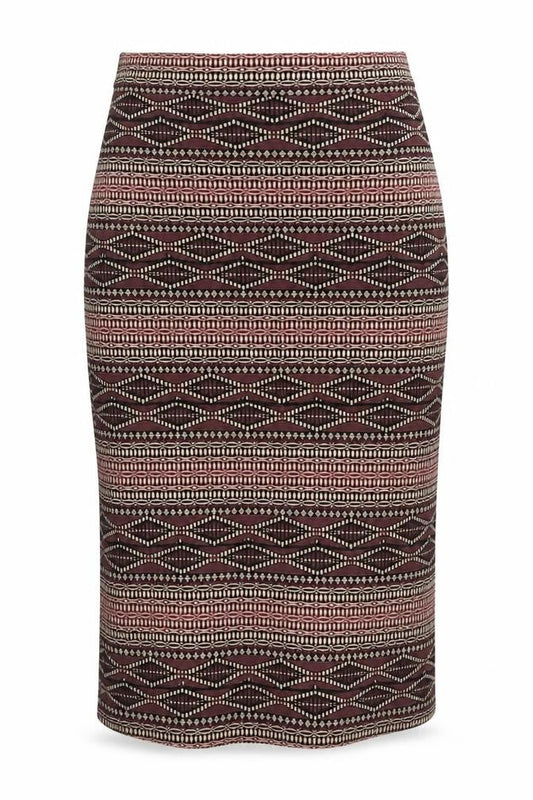 Dorothy Perkins Womens Multicoloured Geometric Viscose A-Line Skirt Size 8