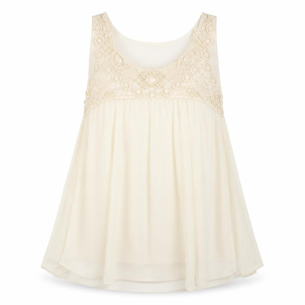 Miss Selfridge Womens White Polyester Basic Blouse Size 14 V-Neck - Cream