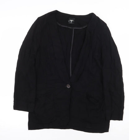 Oasis Womens Black Jacket Blazer Size 10 Button