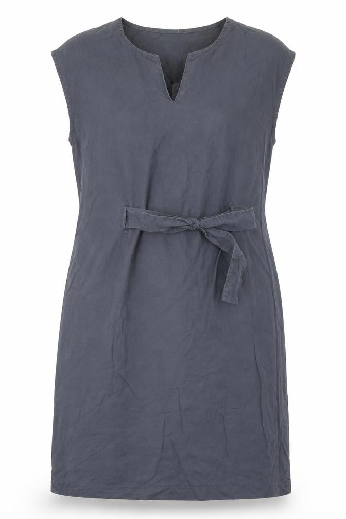 Thought Womens Grey Lyocell Shift Size S V-Neck Pullover