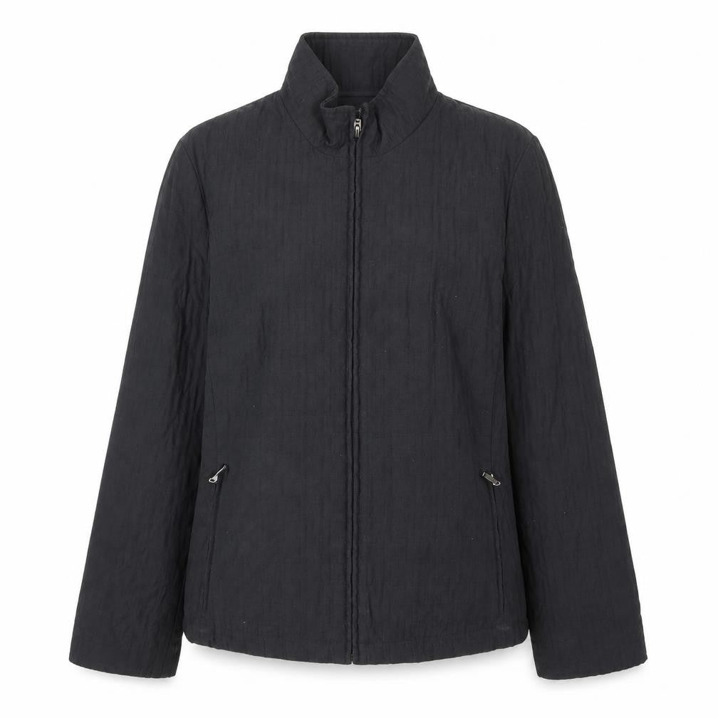 Preworn Womens Black Jacket Size 10 Zip