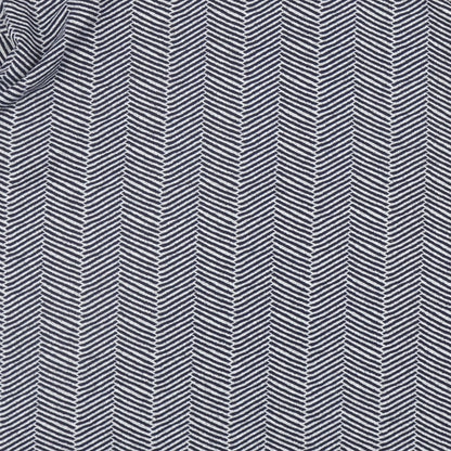 Dunnes Womens Blue Boat Neck Herringbone Polyester Pullover Jumper Size L