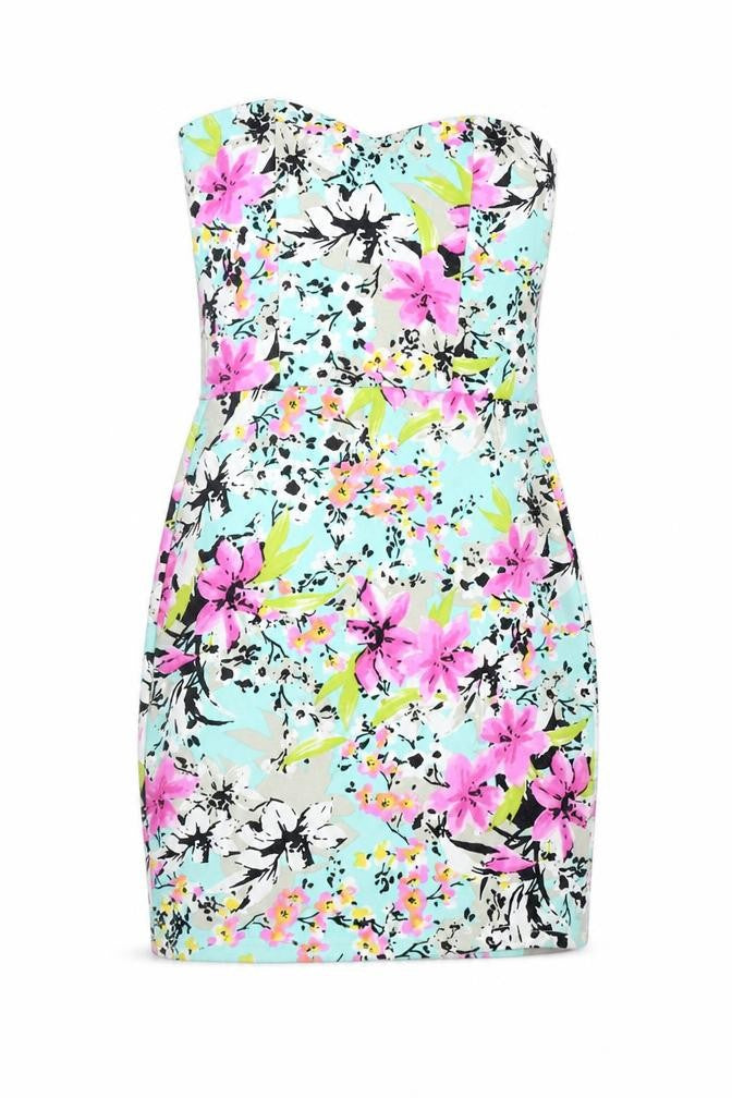 Annie Greenabelle Womens Multicoloured Floral Polyester Mini Size 8 Sweetheart Pullover - Bandea