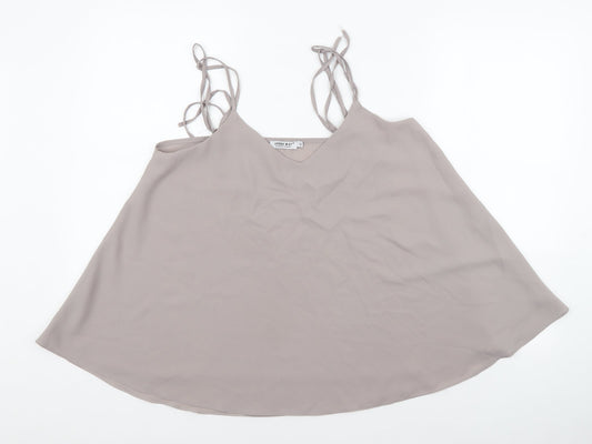 Urban Mist Womens Grey Viscose Camisole Tank Size 10 V-Neck